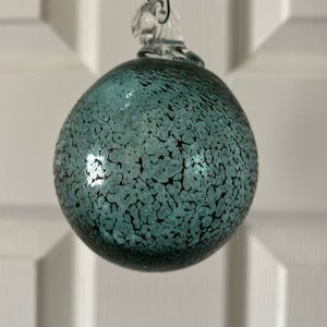 Hand blown glass ball ornament